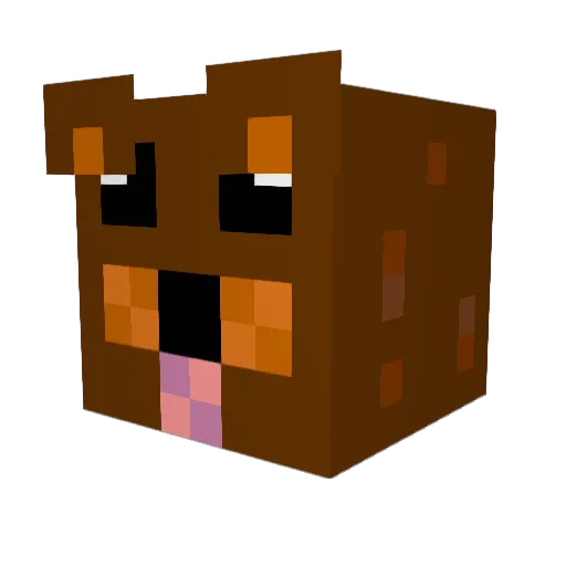 hangaard Minecraft avatar head, 3D render