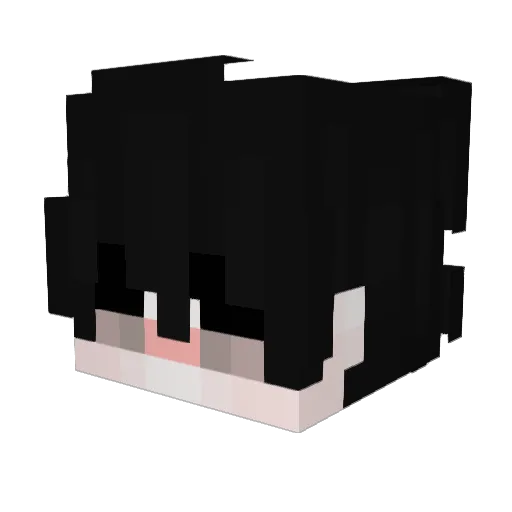 hangbei Minecraft avatar head, 3D render