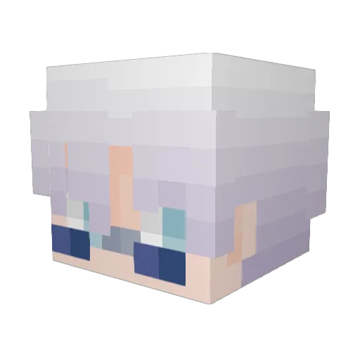 hangin30 Minecraft avatar head, 3D render