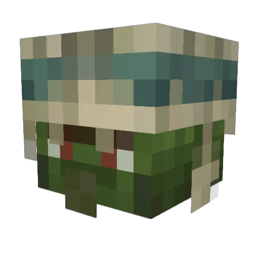 hangmom Minecraft avatar head, 3D render