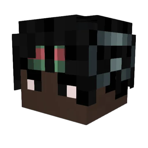 hangurself Minecraft avatar head, 3D render