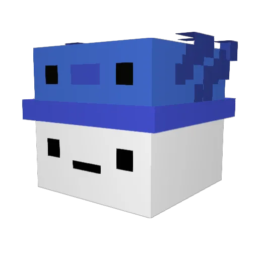 hangyojun Minecraft avatar head, 3D render