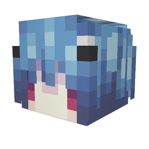 hanhandepi Minecraft avatar head, 3D render