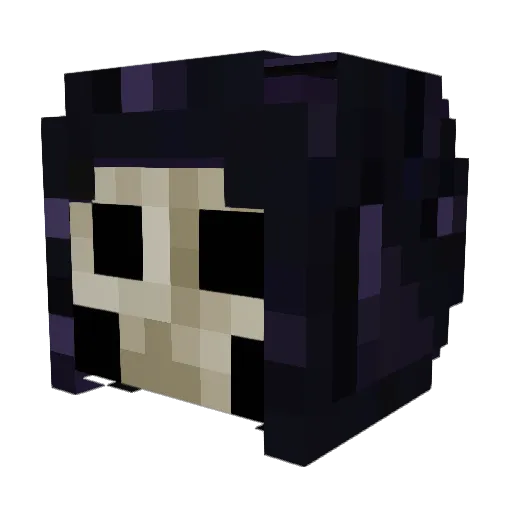 haninwo Minecraft avatar head, 3D render
