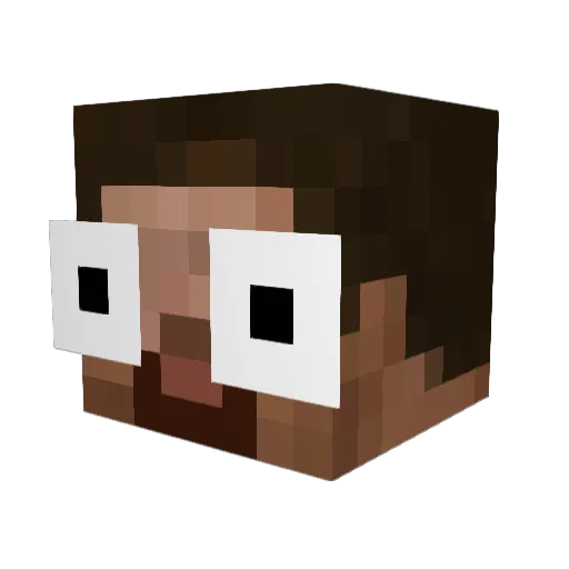 hanjiang666 Minecraft avatar head, 3D render
