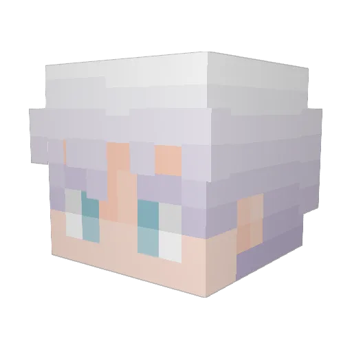 hanjinmu Minecraft avatar head, 3D render