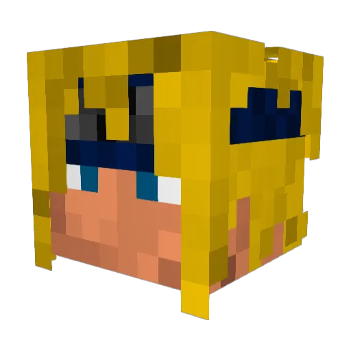 hanjoshua Minecraft avatar head, 3D render