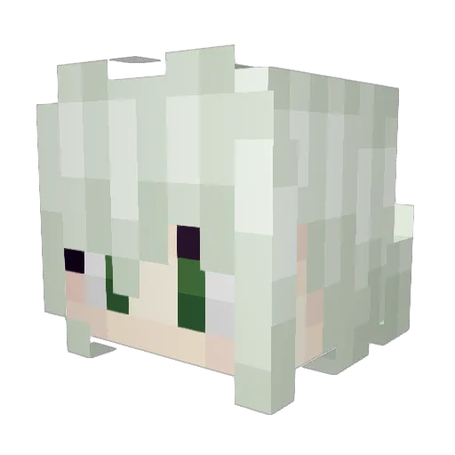 hanlise Minecraft avatar head, 3D render