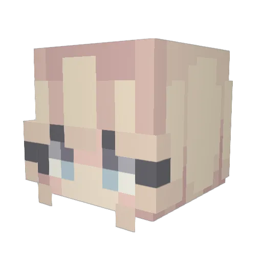 hanna_3105 Minecraft avatar head, 3D render