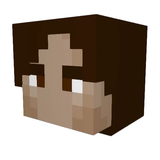 hannaaaaaahh Minecraft avatar head, 3D render