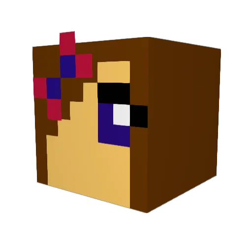 hannah2312 Minecraft avatar head, 3D render