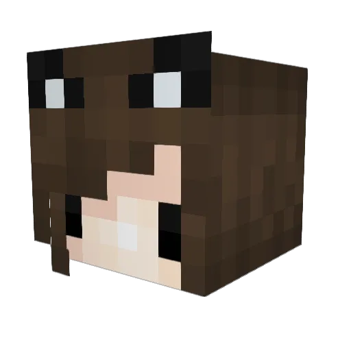hannah_Rocks Minecraft avatar head, 3D render