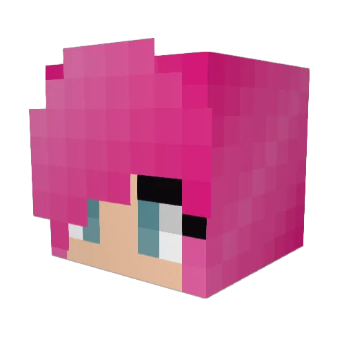 hannah_winner Minecraft avatar head, 3D render