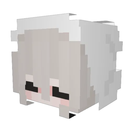 hannahannaxd Minecraft avatar head, 3D render