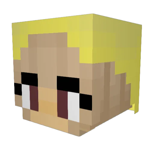 hannahbanana321 Minecraft avatar head, 3D render