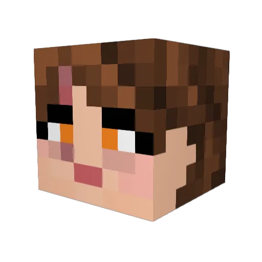 hannahbanannah5 Minecraft avatar head, 3D render