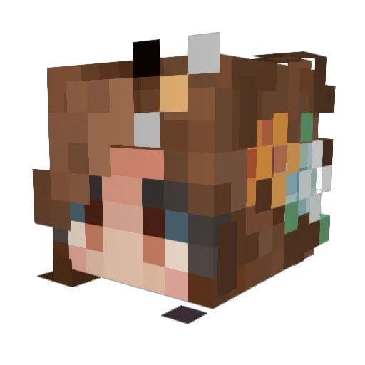 hannahbee12 Minecraft avatar head, 3D render