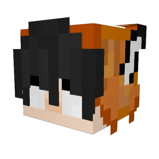 hannahbliss Minecraft avatar head, 3D render
