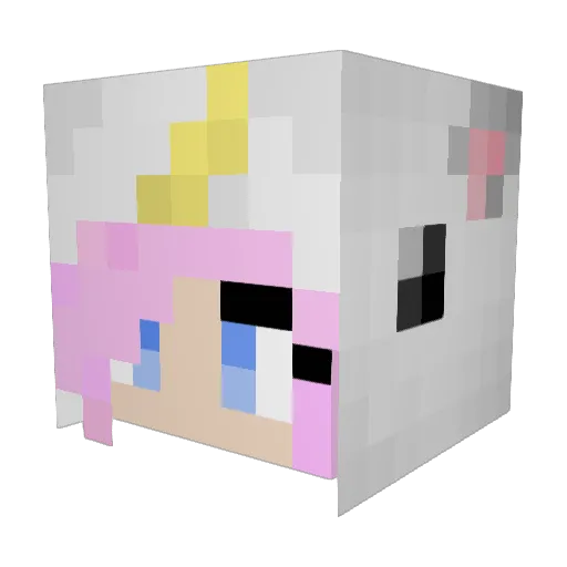 hannahh3 Minecraft avatar head, 3D render