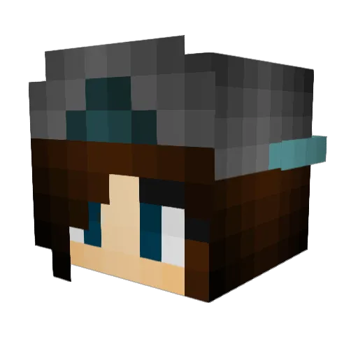 hannahhcs Minecraft avatar head, 3D render