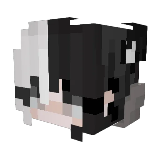 hannahinblue Minecraft avatar head, 3D render