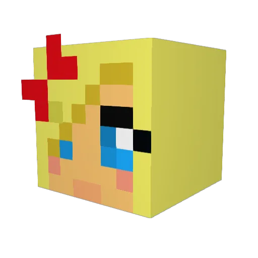 hannahjane104 Minecraft avatar head, 3D render