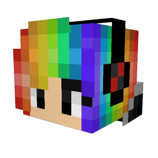 hannahmilne Minecraft avatar head, 3D render