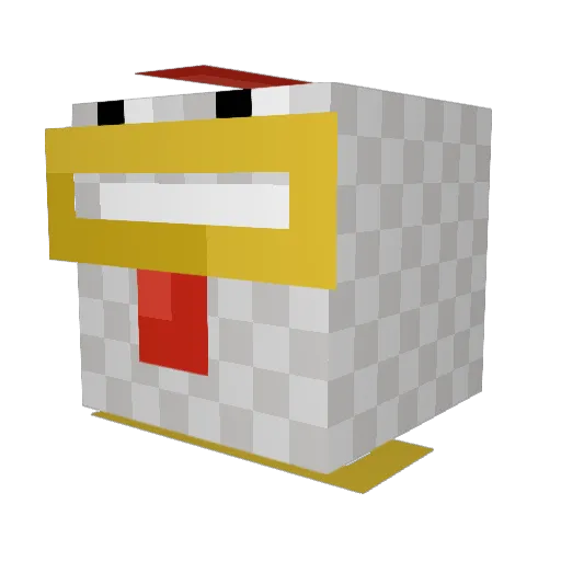 hannahraky Minecraft avatar head, 3D render