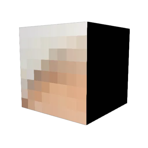 hannahviroya Minecraft avatar head, 3D render