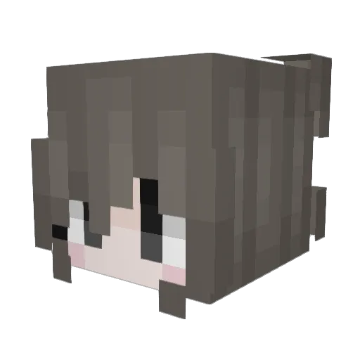 hannasaurus123 Minecraft avatar head, 3D render