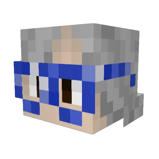hannerss___ Minecraft avatar head, 3D render