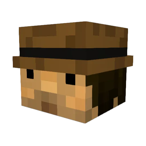 hannibal1980 Minecraft avatar head, 3D render