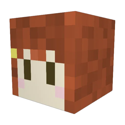 hannie0701 Minecraft avatar head, 3D render