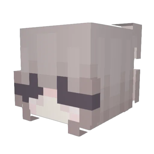 hannnuh Minecraft avatar head, 3D render