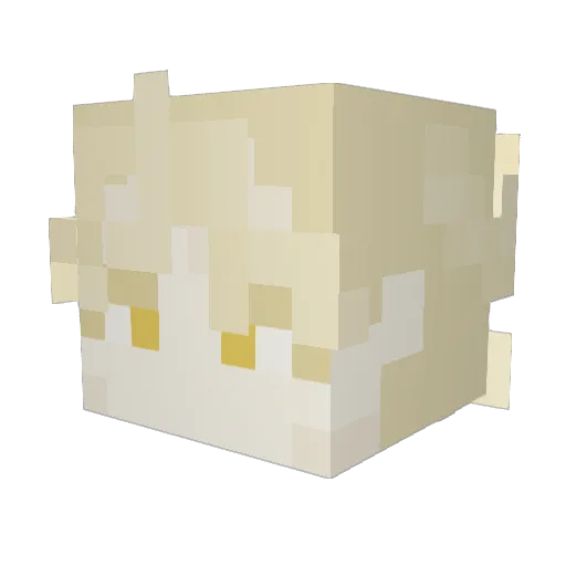hannryu Minecraft avatar head, 3D render