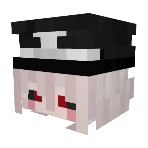 hannyglr Minecraft avatar head, 3D render
