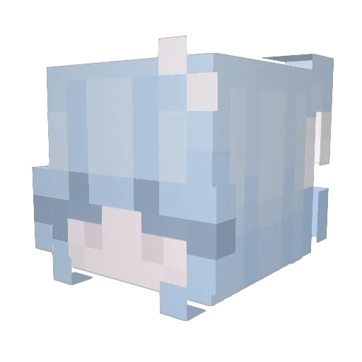 hannzu Minecraft avatar head, 3D render