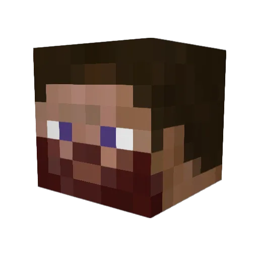 hanorgrac Minecraft avatar head, 3D render