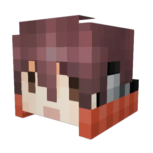 hanqiuxf Minecraft avatar head, 3D render