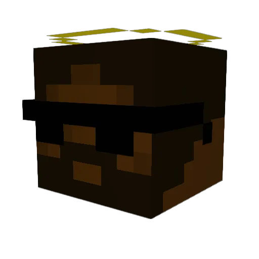 hans24 Minecraft avatar head, 3D render