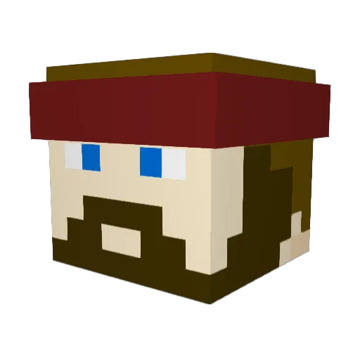 hans2827 Minecraft avatar head, 3D render