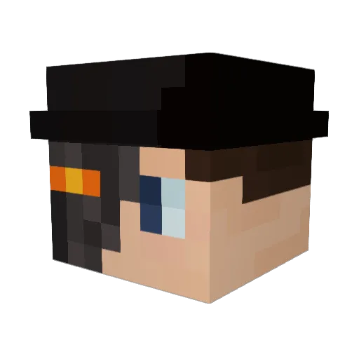 hanscrafter1000 Minecraft avatar head, 3D render