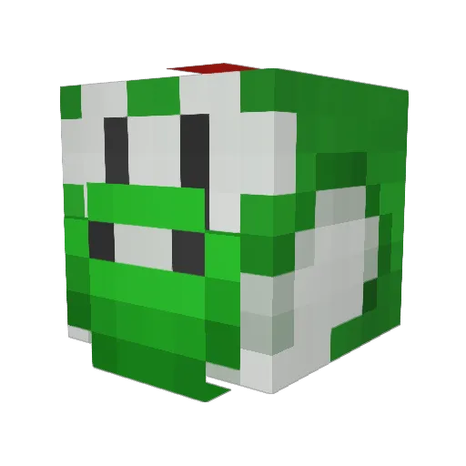 hansensc Minecraft avatar head, 3D render
