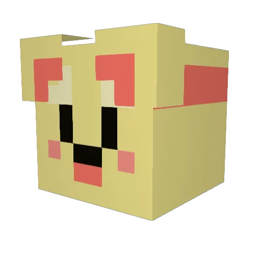 hanshao666 Minecraft avatar head, 3D render