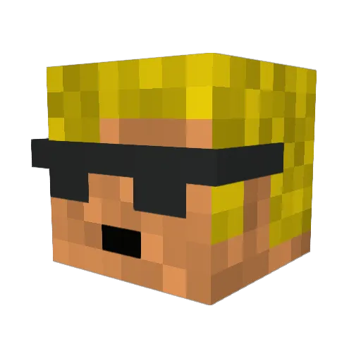 hansicool1 Minecraft avatar head, 3D render