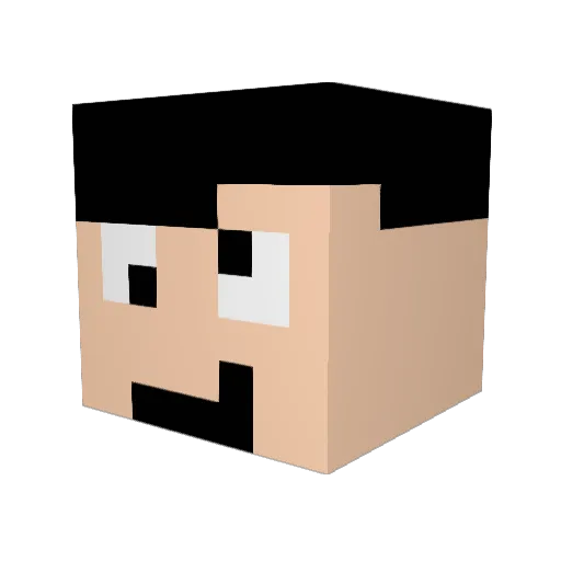 hantaaa1000 Minecraft avatar head, 3D render