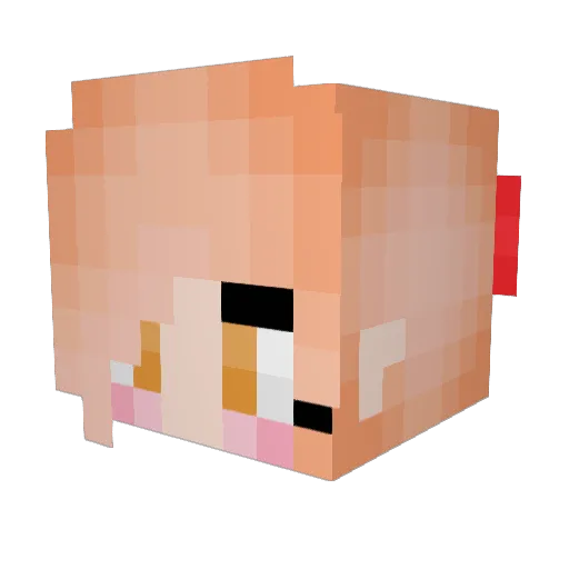 hantaiii Minecraft avatar head, 3D render