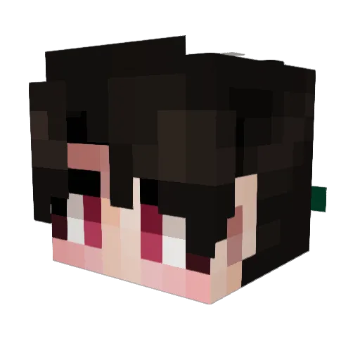 hanuuu88 Minecraft avatar head, 3D render