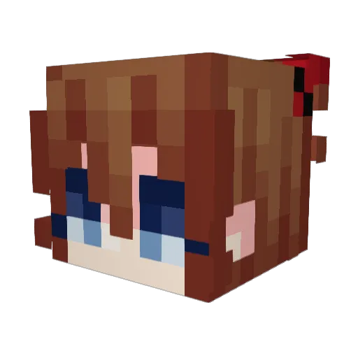 hanwithaplan Minecraft avatar head, 3D render