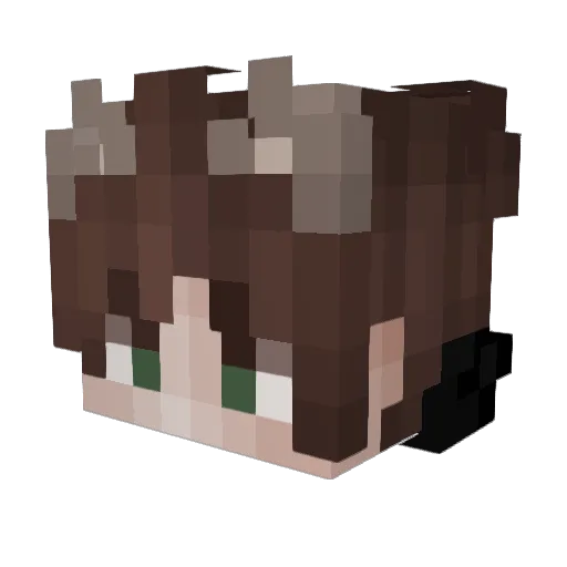 hanz012 Minecraft avatar head, 3D render